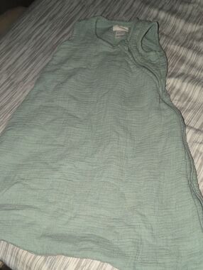 Baby Carter's Light Seafoam Organic Sleeveless Sleep Sack - Size S